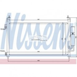 Honda Civic 05- radiators kondicioniera 645X322X16...
