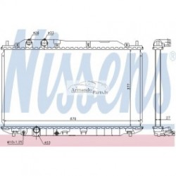 Honda Civic 05- radiators 1.6/1.8 MAN +/-KOND 695x375x16...