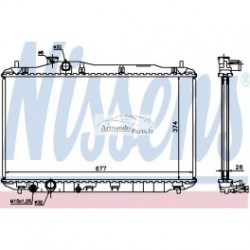 Honda Civic 05- radiators 1.8 MAN +/-KOND 671x375x16...