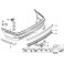 BMW E46 aizmugures bampera stiprinājums L Mpack 51127000347