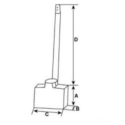 Startera Oglītes Mitsubishi IKA JASX40-41,  MD618619