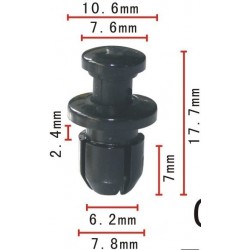 Honda Moldinga stiprinājums, 90657-SB0-003