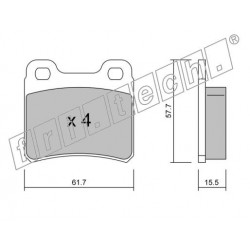 Bremžu uzlikas FDB586-99 fri.tech. 1605877