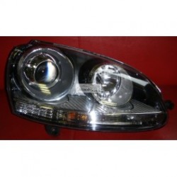 VW Golf 03-09 lukturis R XENON D2S+H7 ar motoriņu, melns...