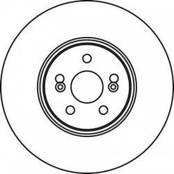 Bremžu disks Ventilējams DELPHI 7701 207 357