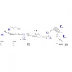 Blīve BOSAL 80128W 2