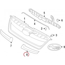 Subaru Impreza 11- radiatora reste L, Hromēta 91123-FJ030