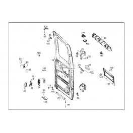 Mercedes sprinter aizmugures durvju eņģe...