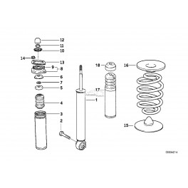 Blīve amortizatora statnes balstam F12701 FEBI...