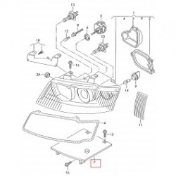 Audi A4 01- priekšējā luktura stiprinājums L 8E0941453 2