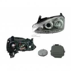 Opel Corsa 00-06 lukturis L H7+H7 04-06 ar lēcu TYC tips ZKW