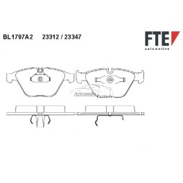 Bremžu uzlikas FTE BL1797A2, FDB1628, 34116761284