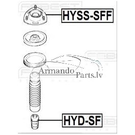 Amortizatora atbalsts MOOG HY-SB-9788, 54610-37100