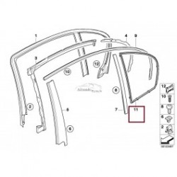 BMW E39 E60 aizmugures durvju loga gumija R, 51357033646 2