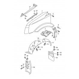Volkswagen Crafter 2014 Dubļu sargs 2E0821819B 