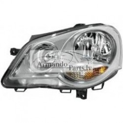 Polo 05-09 lukturis L H1+H7 elektro ar motoriņu VALEO