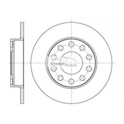 TRUSTING Bremžu disks AUDI A4 aizm. 245mm 8E0615601B