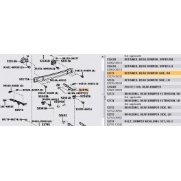 Toyota Avensis 03-06 Aizmugurējā bampera...