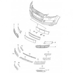 Audi Q7 Reste bamperī L, 4L080768101C 2