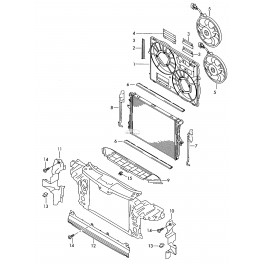 Audi Q7 priekšās rāmja deflektors R, 4L0121284A