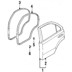 KIA SORENTO durvju gumija kr. 83130 3E000