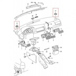 Gaisa lūkas nosegs 1J0819705A 01C 	
