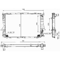 AD 100 91-94 radiators 2.0/2.2/2.3/2.4D/2.5TDi AUT...