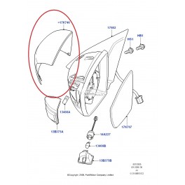 Ford  S-MAX 06-10 spoguļa korpuss R gruntēts