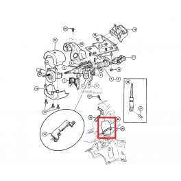 Chrysler Voyager 01- stūres mehānisma putekļu...