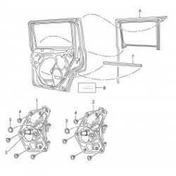 Škoda Yeti 14- logu pacēlāja mehānisms Aizmugures pa labi...
