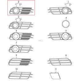 AUDI A6/AVANT reste bamperī R 4G0807682H9B9