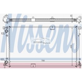 Dzesēšanas sistēmas radiators Nissen 63818A,...