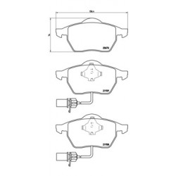 Bremžu uzlikas P85037 BREMBO,  FDB1323, FQT1323