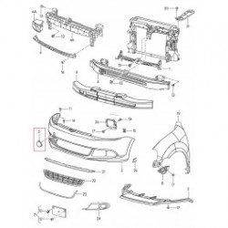 VW Jetta 11- vilkšanas āķa vāciņš 5C6807241B