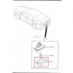 Mazda 6  numura apgaismes luktura stikls  GJ6A51274A