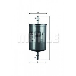 Degvielas filtrs MAHLE ORIGINAL  KL71, 3081799