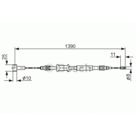 Bremžu trose BOSCH 1 987 482 213, 480-104744,  	GCH483