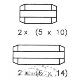 Bremžu loki CARLINE FSB225 CAR, 0 986 487 533,...