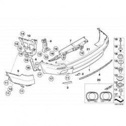 BMW X5 aizmugures bampera aizsarguzlīme 51127901996 2