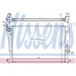 Toyota Avensis 06-08 radiators, 2,2 , 625x402x36, 164000R010