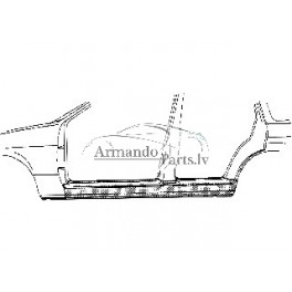 BMW E46 98- slieksnis R 4D 0.8mm