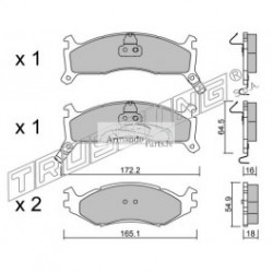 Bremžu uzlikas TRUSTING BL1511U2 FDB976