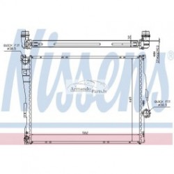 Radiators NISSENS NS60782 BWA2205, 17119071519, 60782A