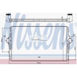 Volvo interkūleris Nissen 688x421x30, 9161207, 8649471
