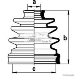 Putekļu gumija J2883004 HERTH BUSS JAKOPARTS, ADH28159,...