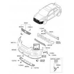 KIA Ceed 06- pr. bampera stiprinājums