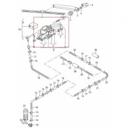 Aizmugures logu tīrītāja motoriņš 1K6955711C, 1K6955711B,  2