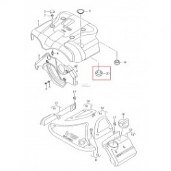 Audi dekoratīva motora vāka stiprinājums 057103658 2