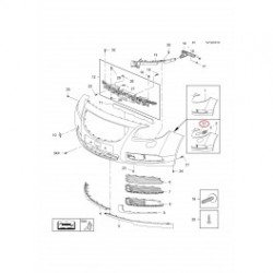 Opel Insignia 08-13 luktura mazgātāja vāciņš L, 1452001,... 2