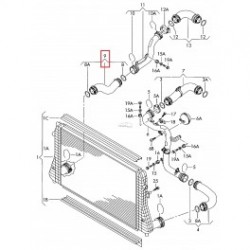 Gaisa caurule THERMOTEC DCW044TT, 10-2698, 1K0145832B 2